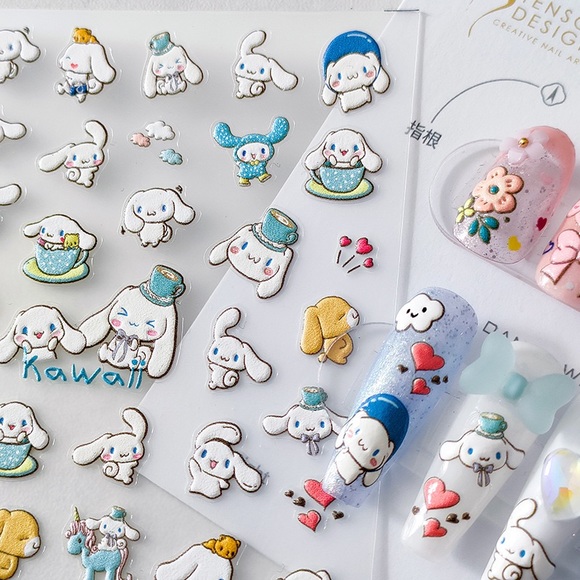 Cinnamoroll nail stickers - Picture 1 of 2